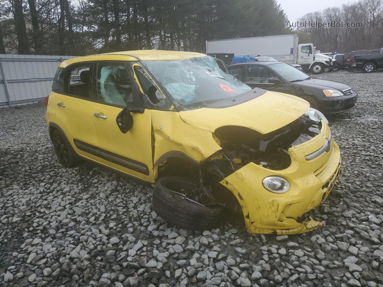 2014 Fiat 500l Trekking Yellow vin: ZFBCFADH6EZ021510