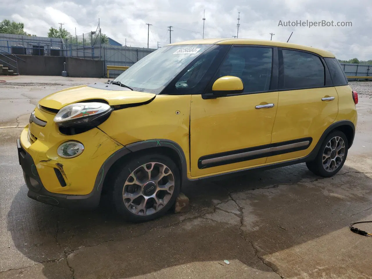 2014 Fiat 500l Trekking Желтый vin: ZFBCFADH6EZ023483