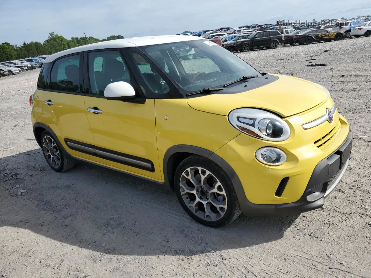 2014 Fiat 500l Trekking Yellow vin: ZFBCFADH7EZ003758