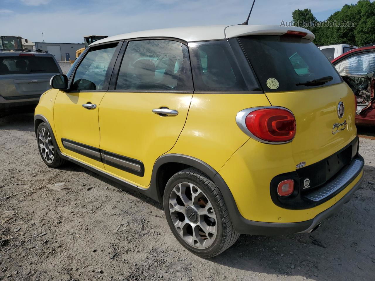 2014 Fiat 500l Trekking Yellow vin: ZFBCFADH7EZ003758