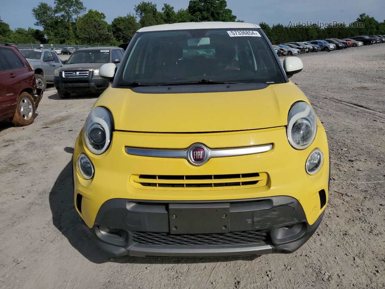 2014 Fiat 500l Trekking Yellow vin: ZFBCFADH7EZ003758