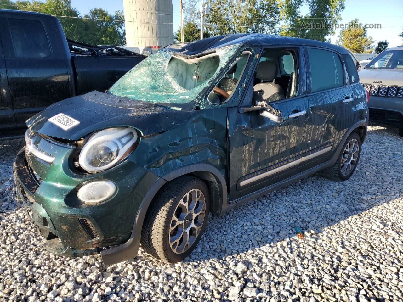 2014 Fiat 500l Trekking Green vin: ZFBCFADH7EZ020186