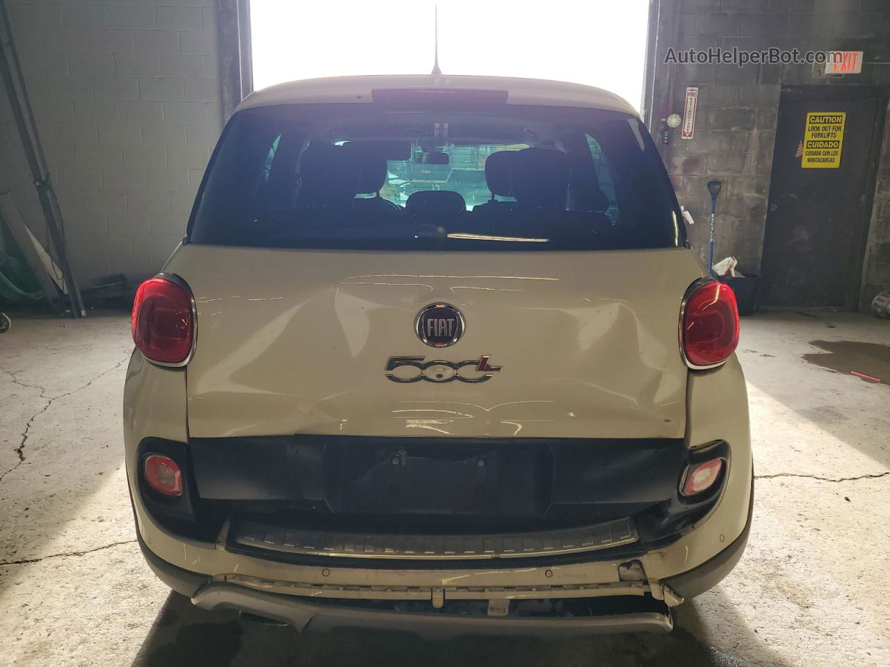 2014 Fiat 500l Trekking White vin: ZFBCFADH7EZ022472