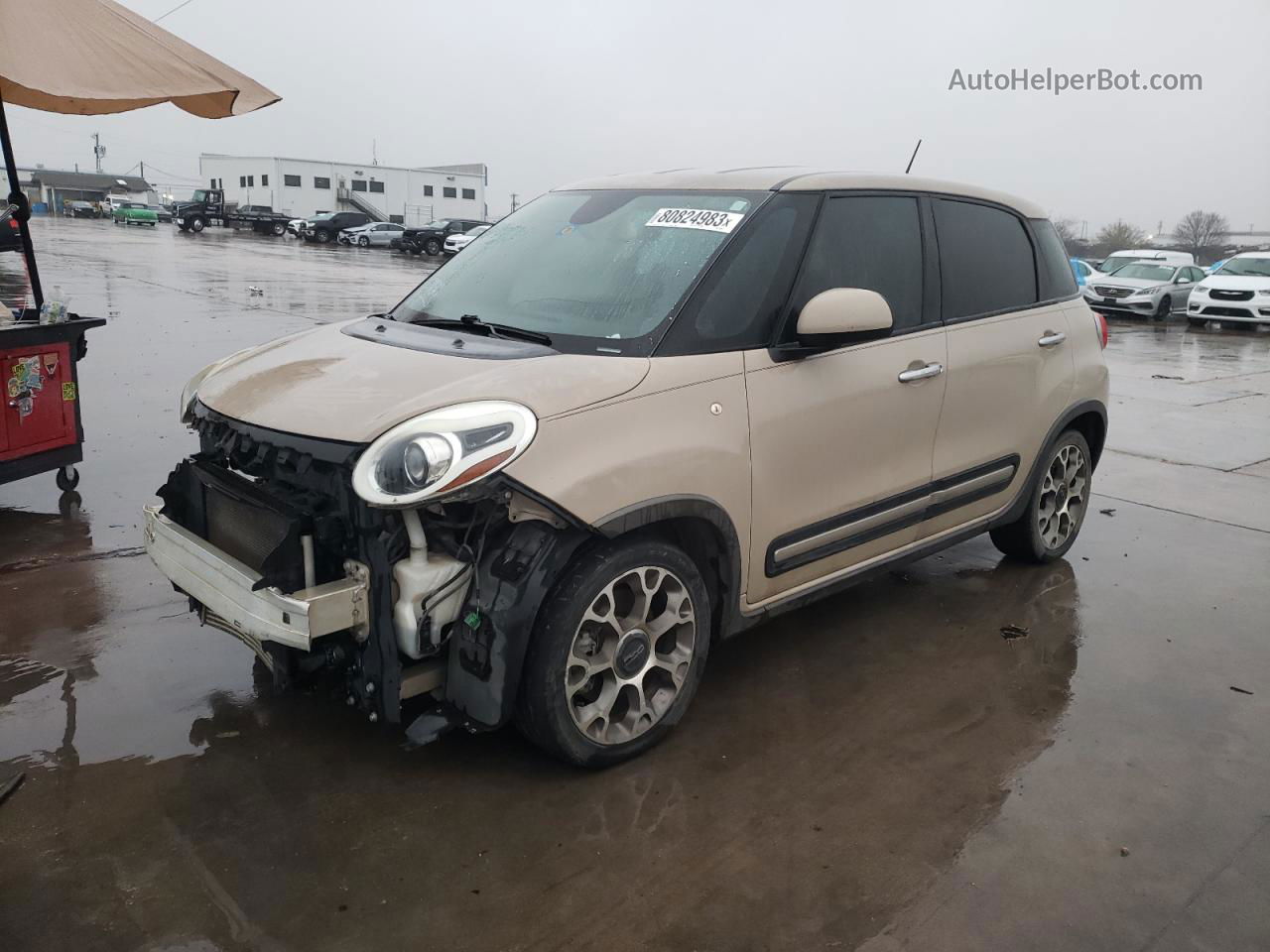 2014 Fiat 500l Trekking Beige vin: ZFBCFADH8EZ008869