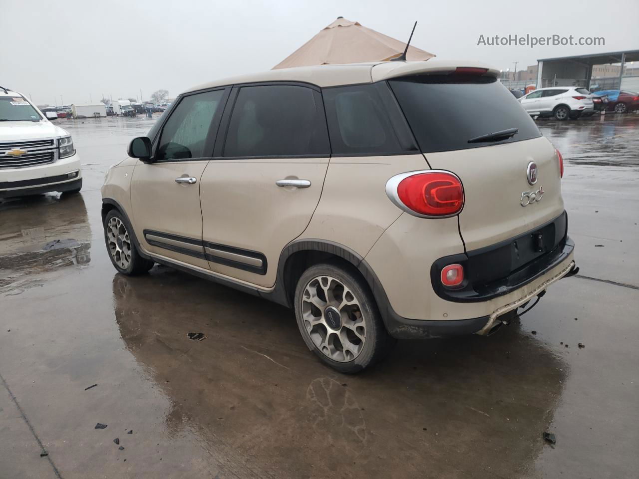 2014 Fiat 500l Trekking Beige vin: ZFBCFADH8EZ008869