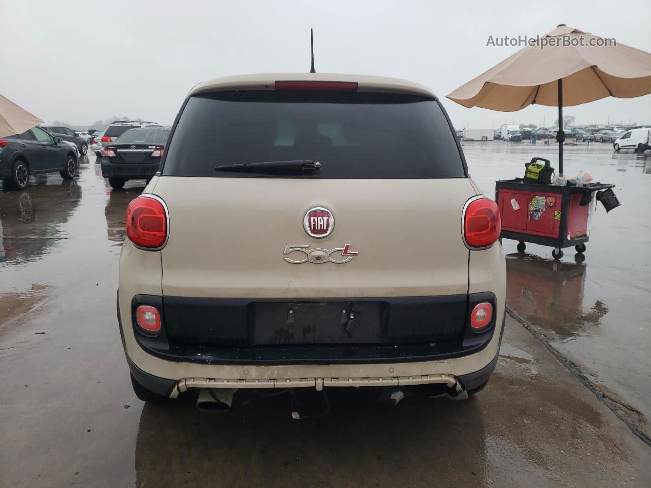 2014 Fiat 500l Trekking Beige vin: ZFBCFADH8EZ008869