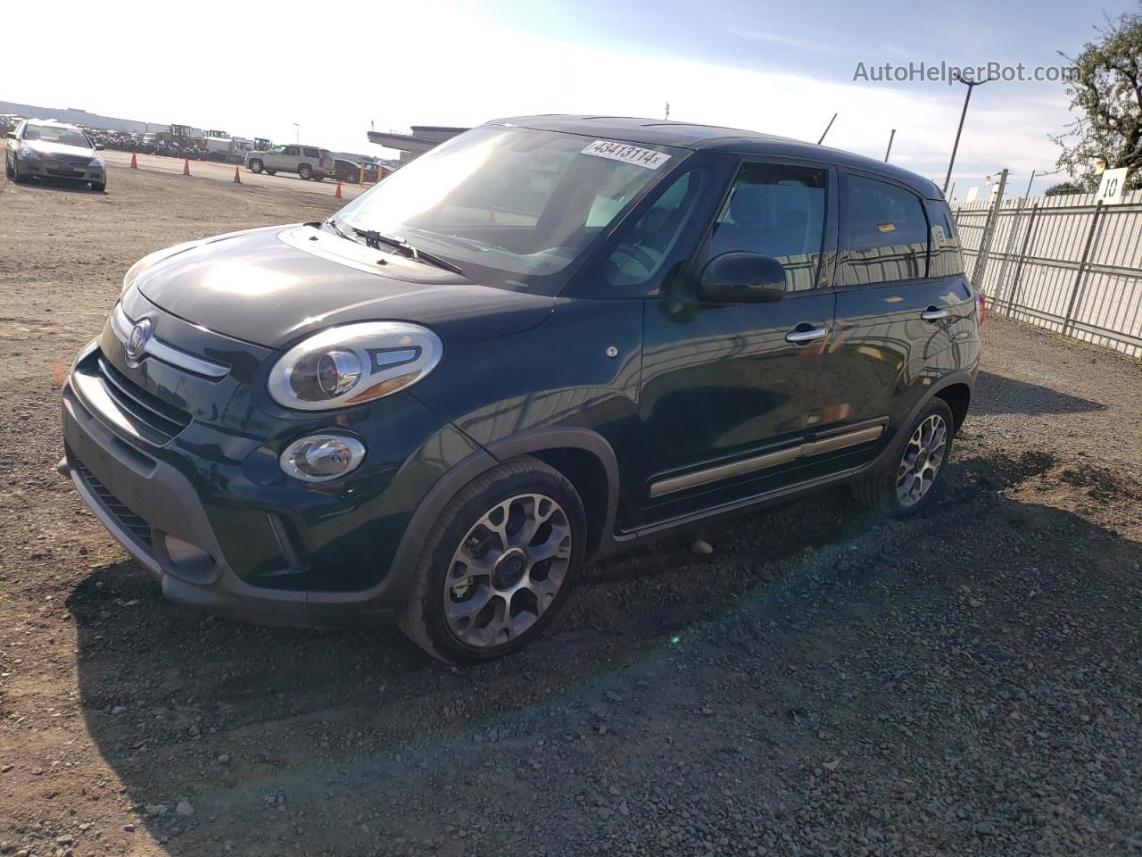 2014 Fiat 500l Trekking Зеленый vin: ZFBCFADH8EZ014817