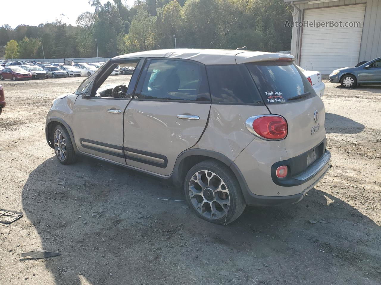 2014 Fiat 500l Trekking Желто-коричневый vin: ZFBCFADH8EZ015241