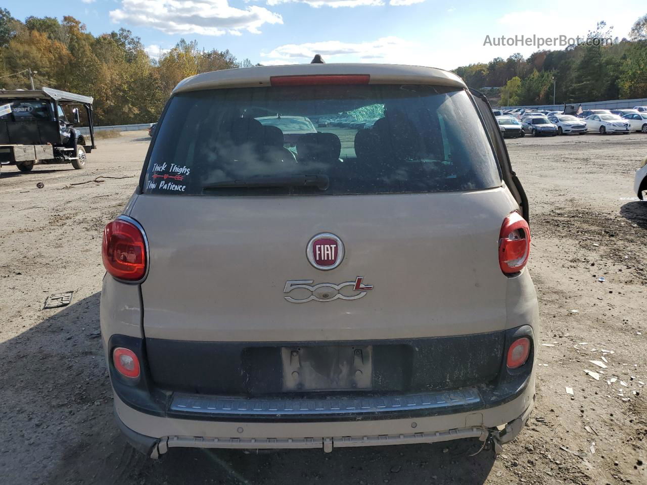 2014 Fiat 500l Trekking Tan vin: ZFBCFADH8EZ015241