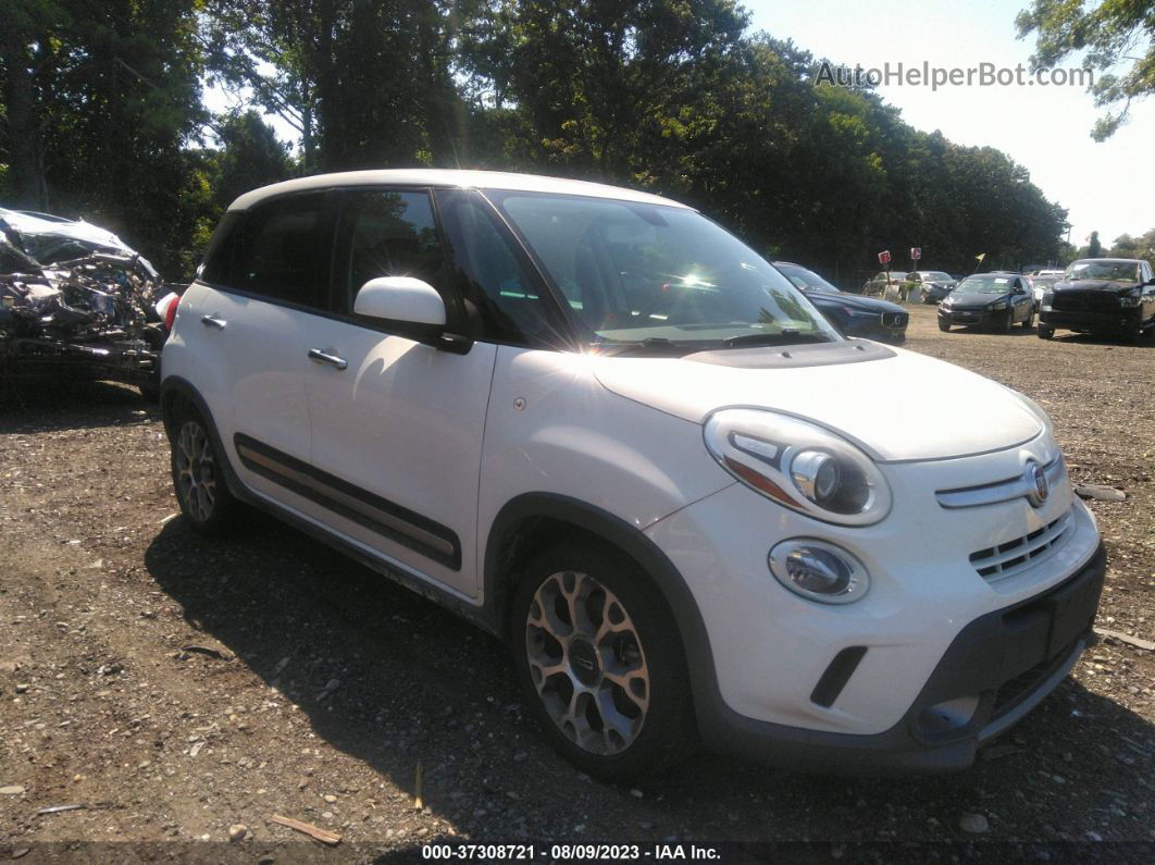 2014 Fiat 500l Trekking White vin: ZFBCFADH8EZ020021