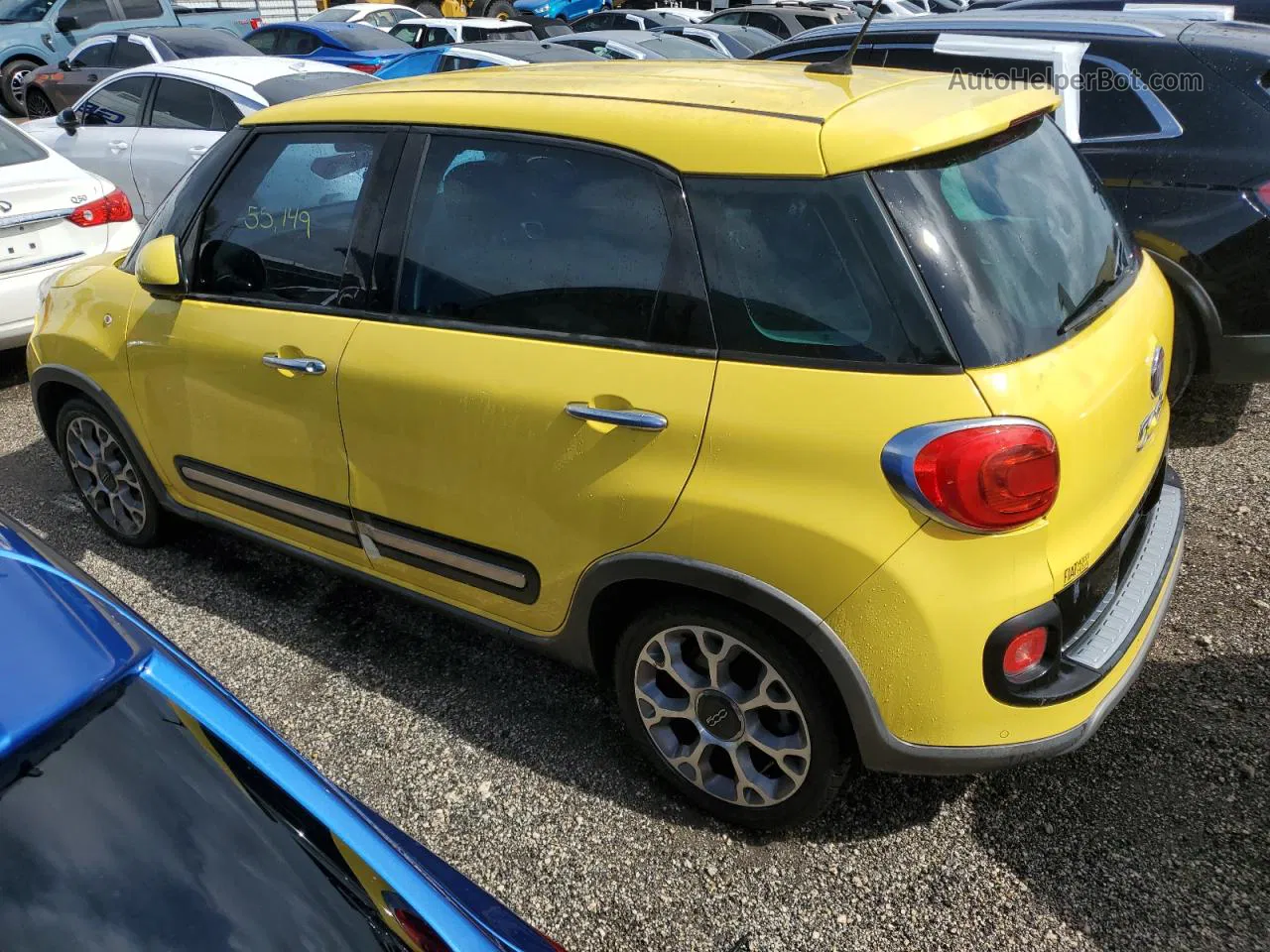 2014 Fiat 500l Trekking Yellow vin: ZFBCFADH8EZ020844