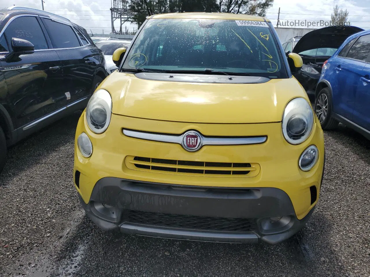 2014 Fiat 500l Trekking Yellow vin: ZFBCFADH8EZ020844