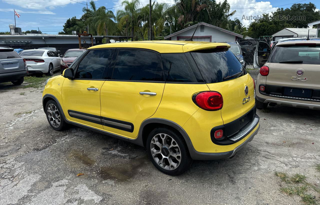 2014 Fiat 500l Trekking Yellow vin: ZFBCFADH8EZ021492