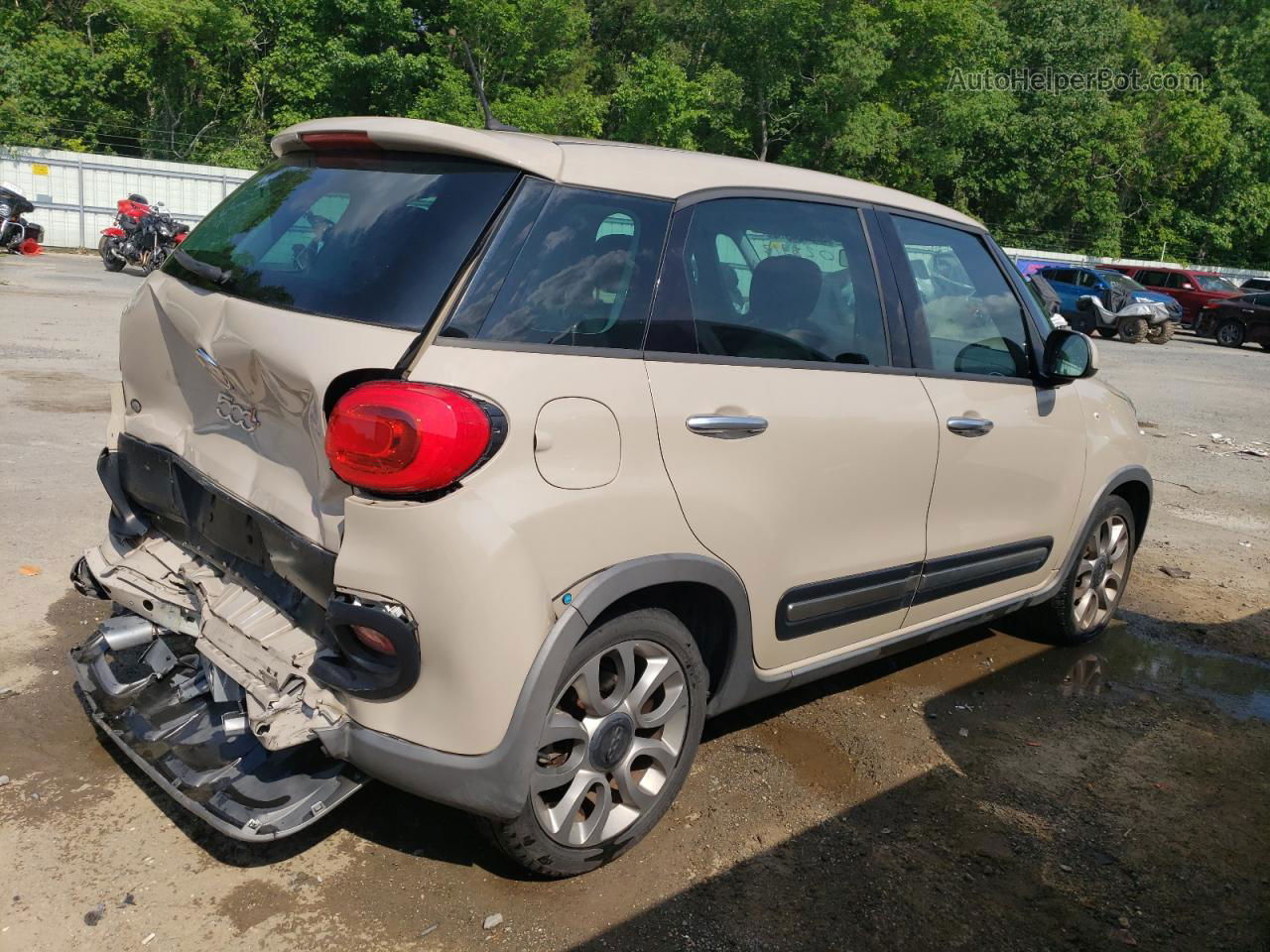 2014 Fiat 500l Trekking Бежевый vin: ZFBCFADH8EZ028913