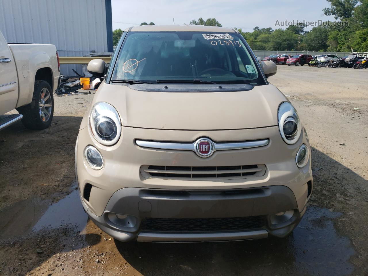 2014 Fiat 500l Trekking Бежевый vin: ZFBCFADH8EZ028913