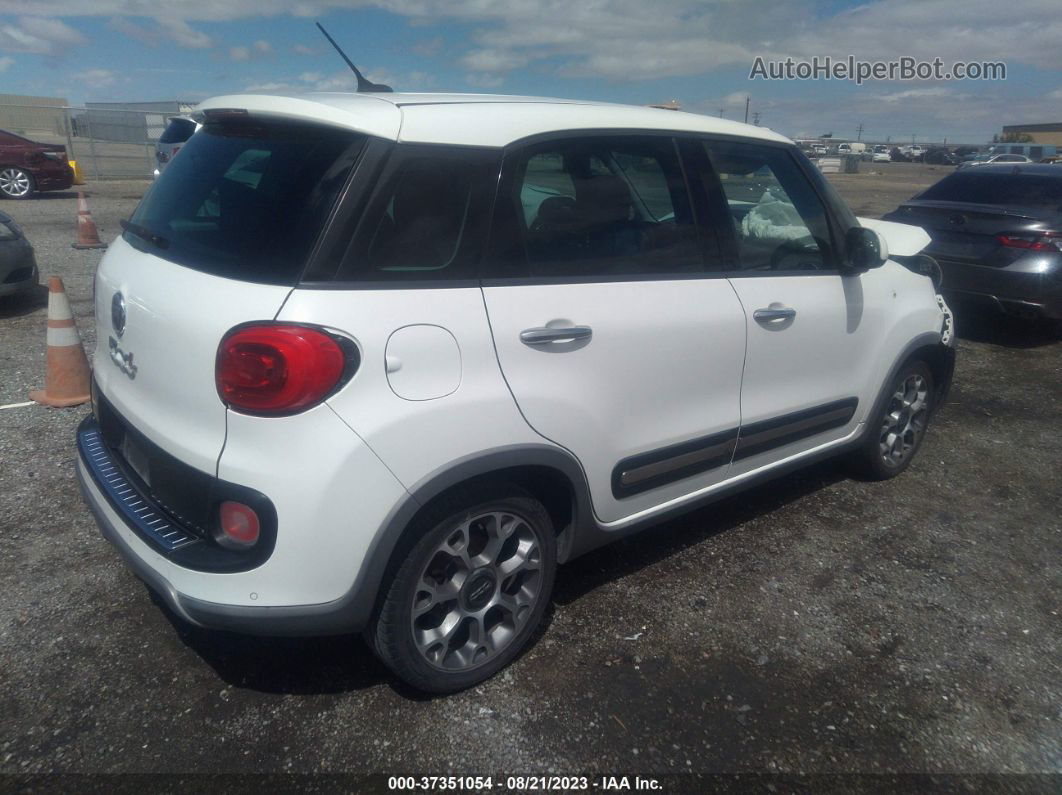 2014 Fiat 500l Trekking White vin: ZFBCFADH9EZ010307