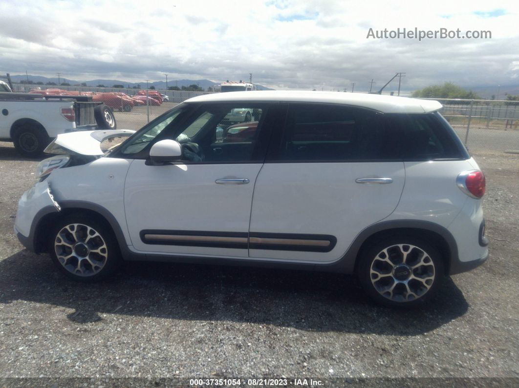 2014 Fiat 500l Trekking White vin: ZFBCFADH9EZ010307