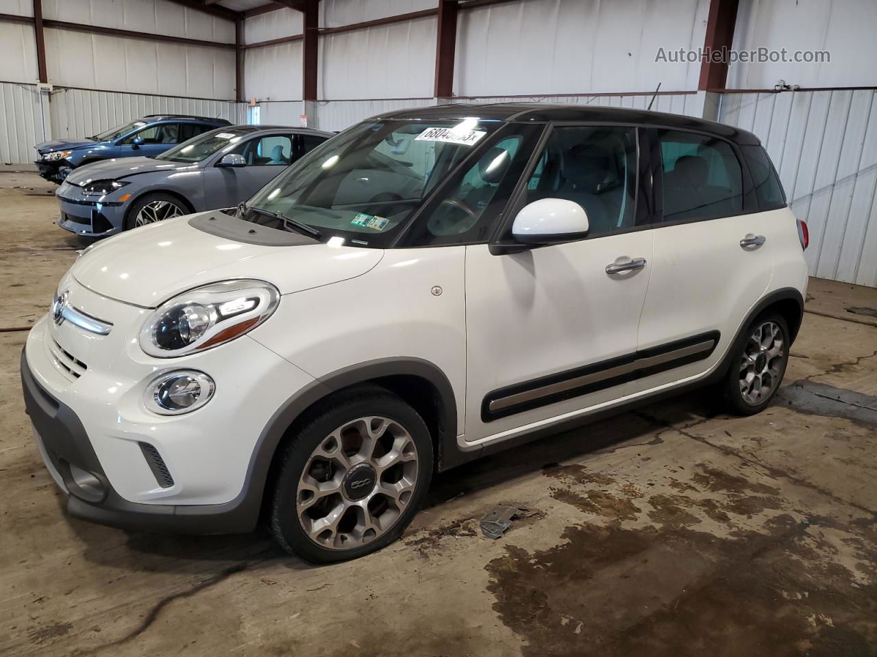 2014 Fiat 500l Trekking White vin: ZFBCFADH9EZ010727