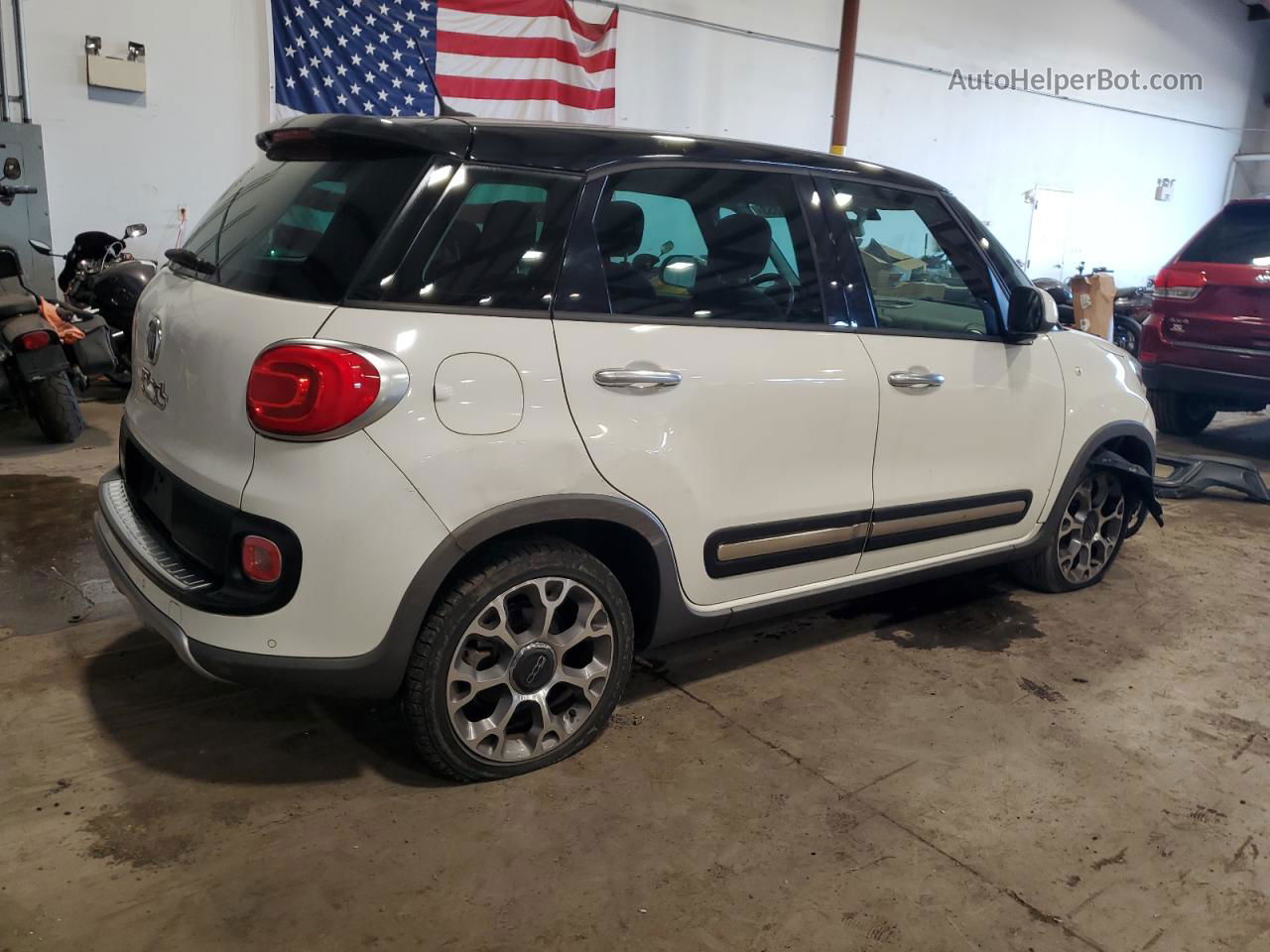 2014 Fiat 500l Trekking White vin: ZFBCFADH9EZ010727