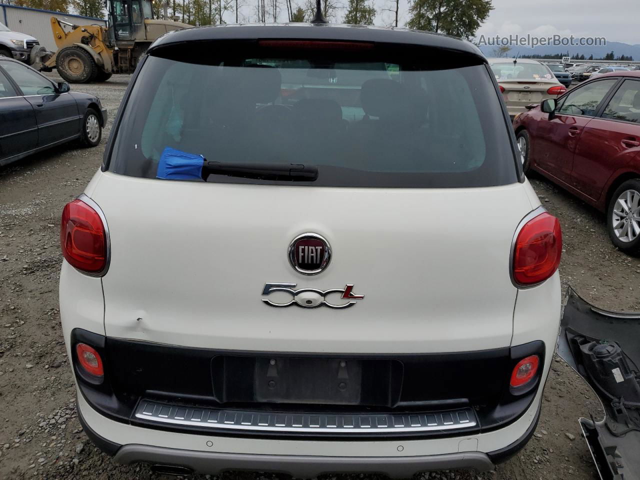 2014 Fiat 500l Trekking Белый vin: ZFBCFADH9EZ018388