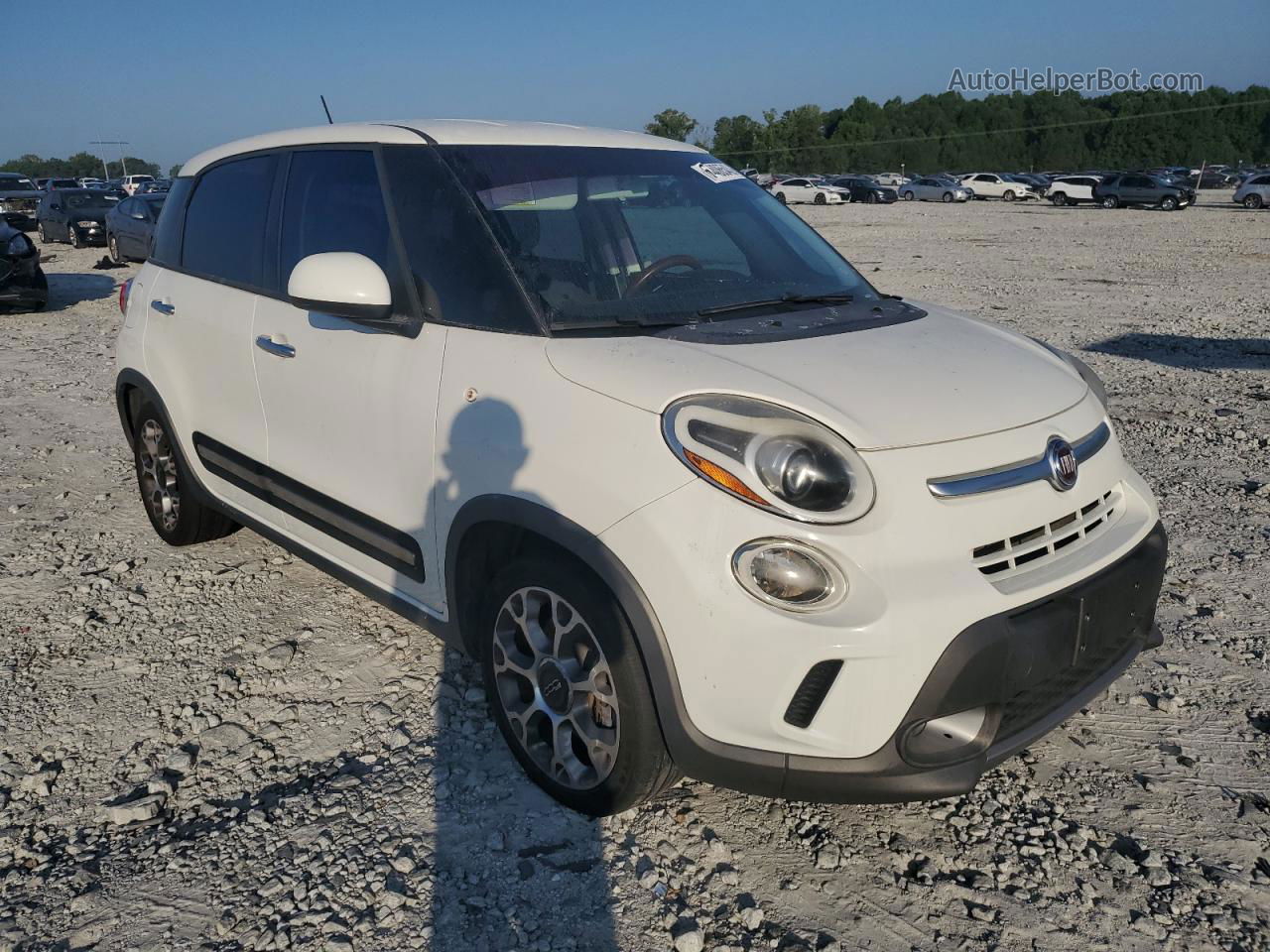 2014 Fiat 500l Trekking White vin: ZFBCFADHXEZ021039