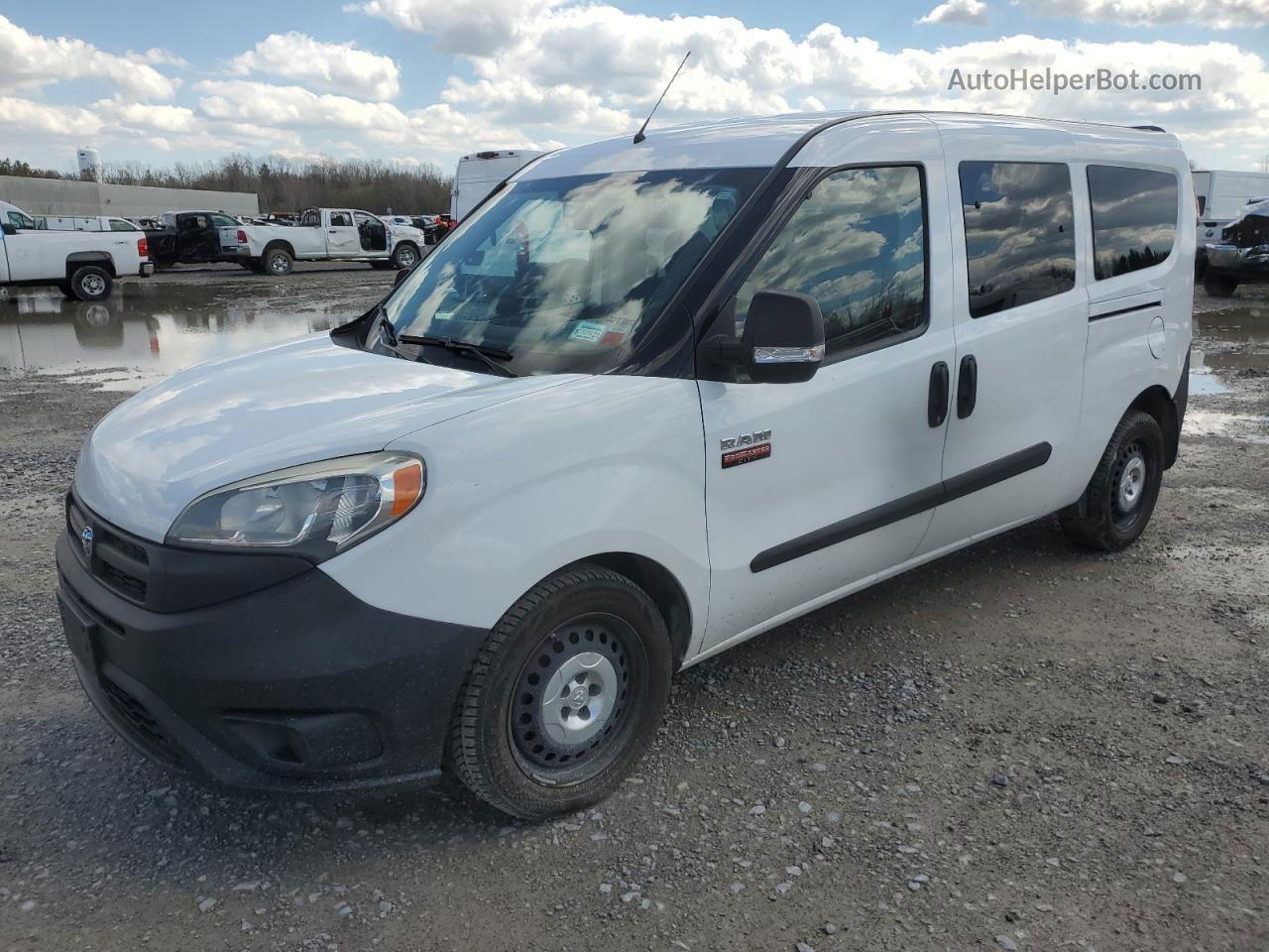 2017 Ram Promaster City  White vin: ZFBERFAB3H6E36662