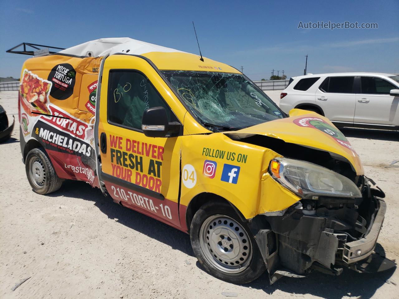 2017 Ram Promaster City  Yellow vin: ZFBERFAB7H6E34770