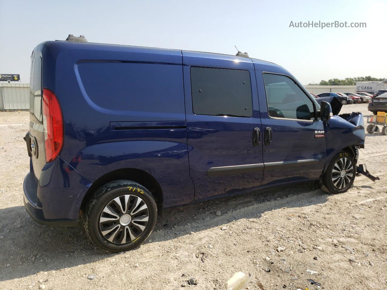 2017 Ram Promaster City Slt Синий vin: ZFBERFBB2H6E27689