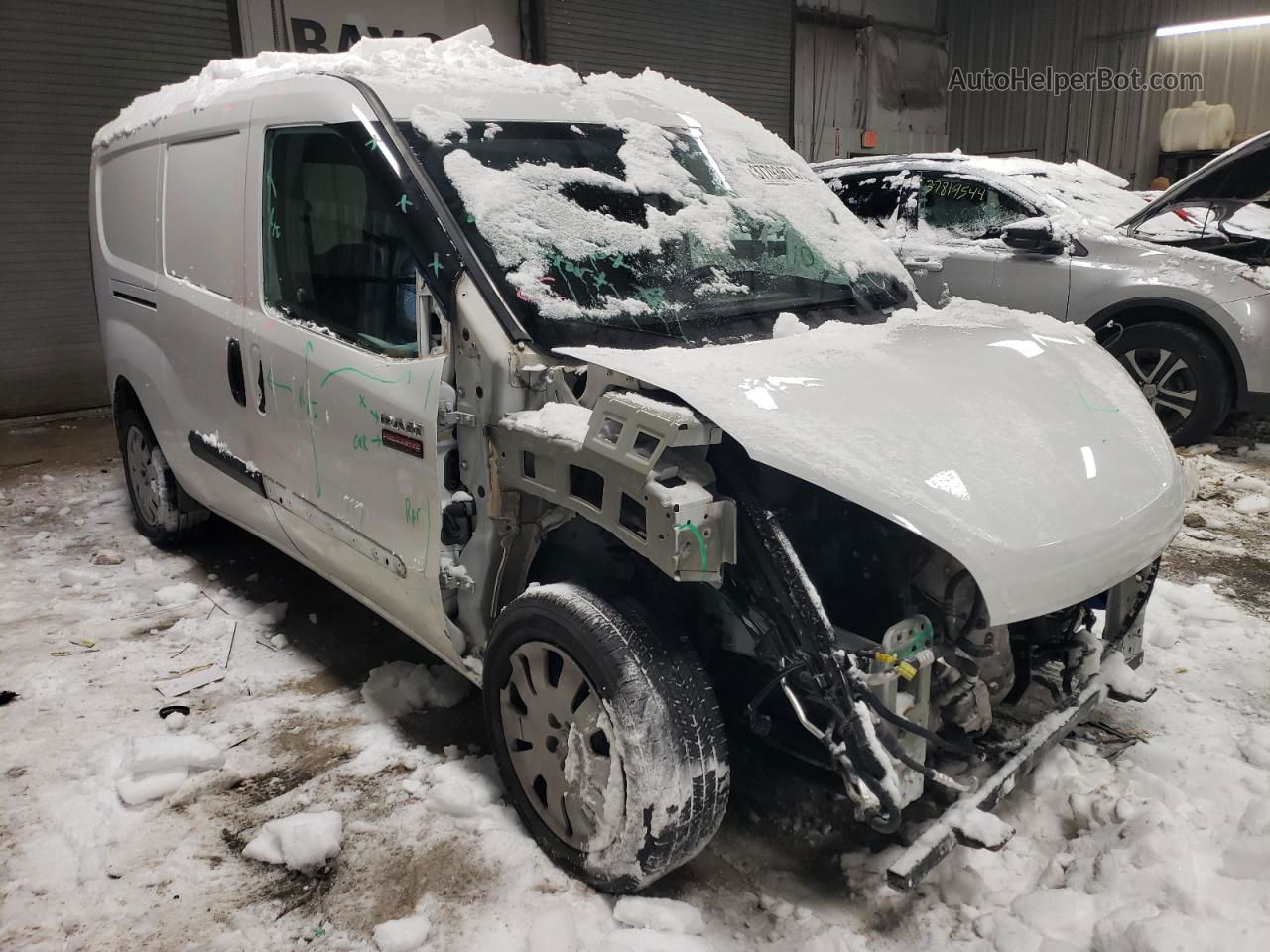 2017 Ram Promaster City Slt White vin: ZFBERFBB4H6E77185