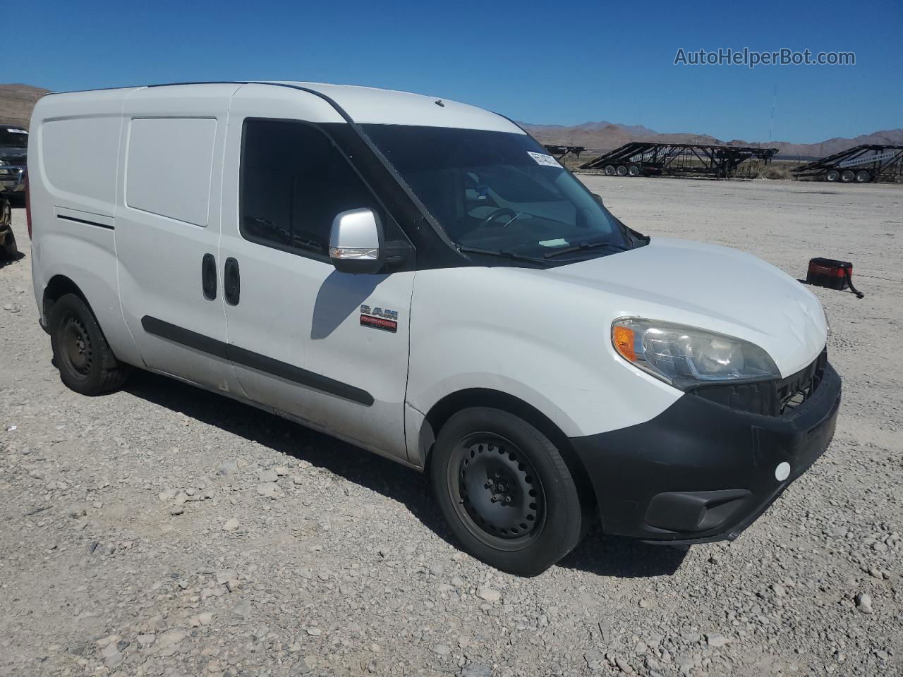 2017 Ram Promaster City Slt White vin: ZFBERFBB6H6D73037