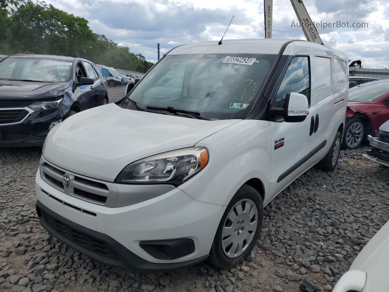 2017 Ram Promaster City Slt White vin: ZFBERFBB6H6G55517