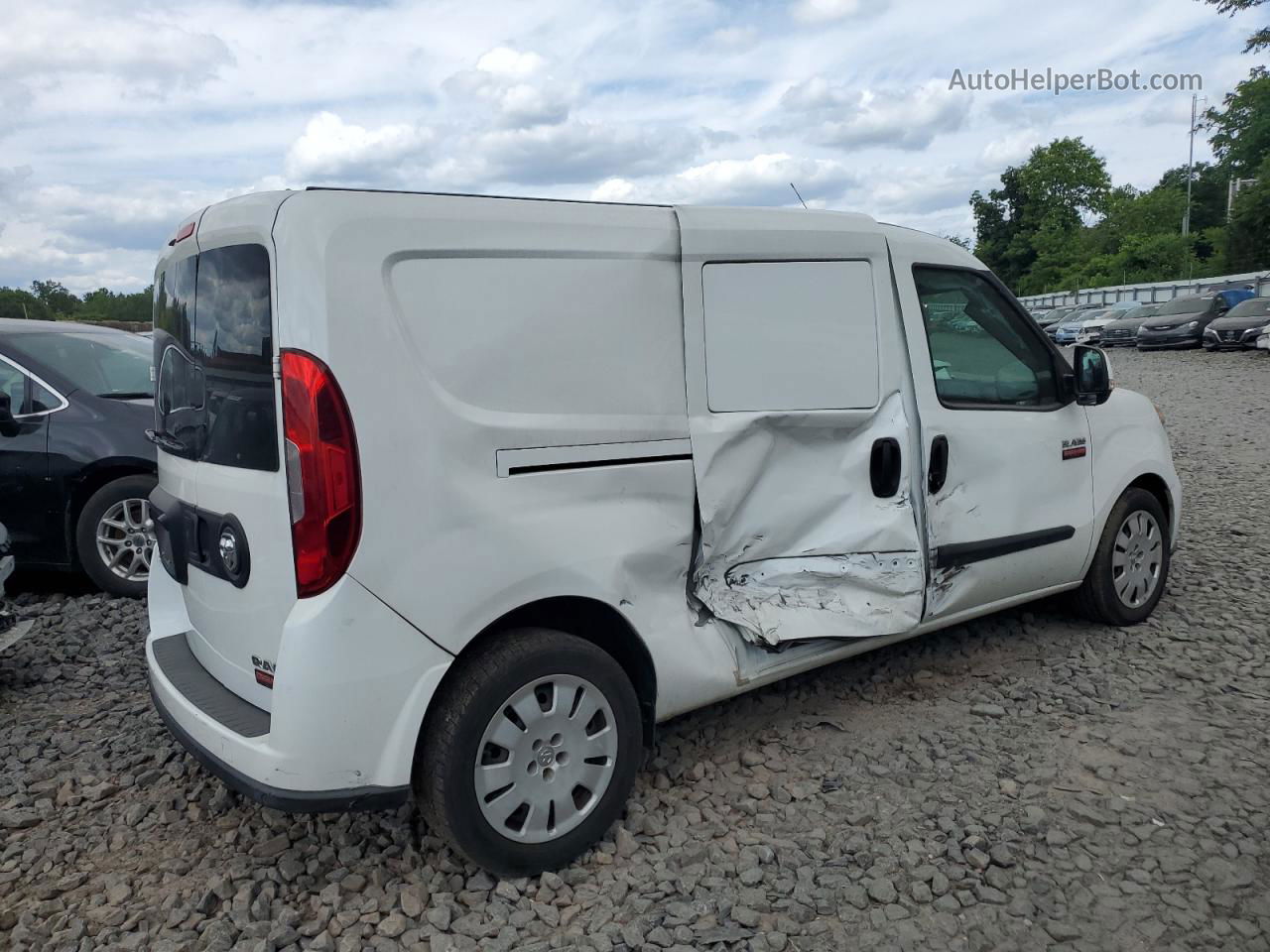 2017 Ram Promaster City Slt White vin: ZFBERFBB6H6G55517