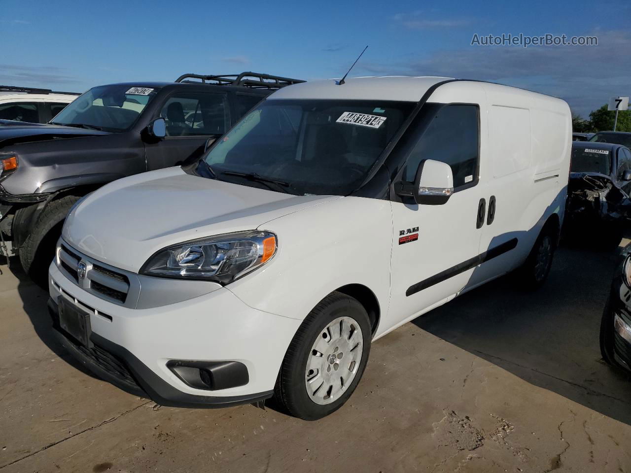 2017 Ram Promaster City Slt White vin: ZFBERFBB7H6E06837