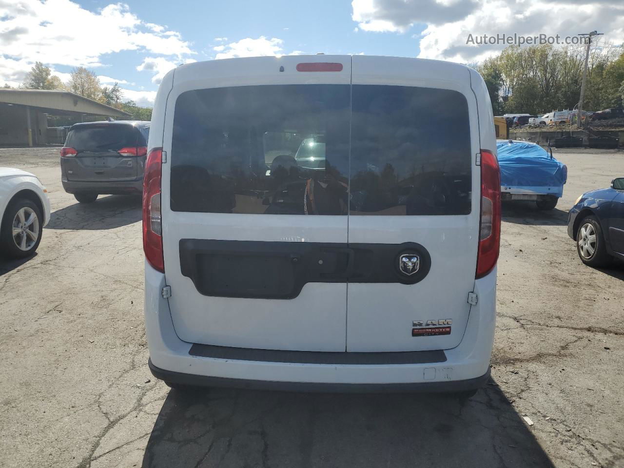 2017 Ram Promaster City Slt White vin: ZFBERFBBXH6D83814