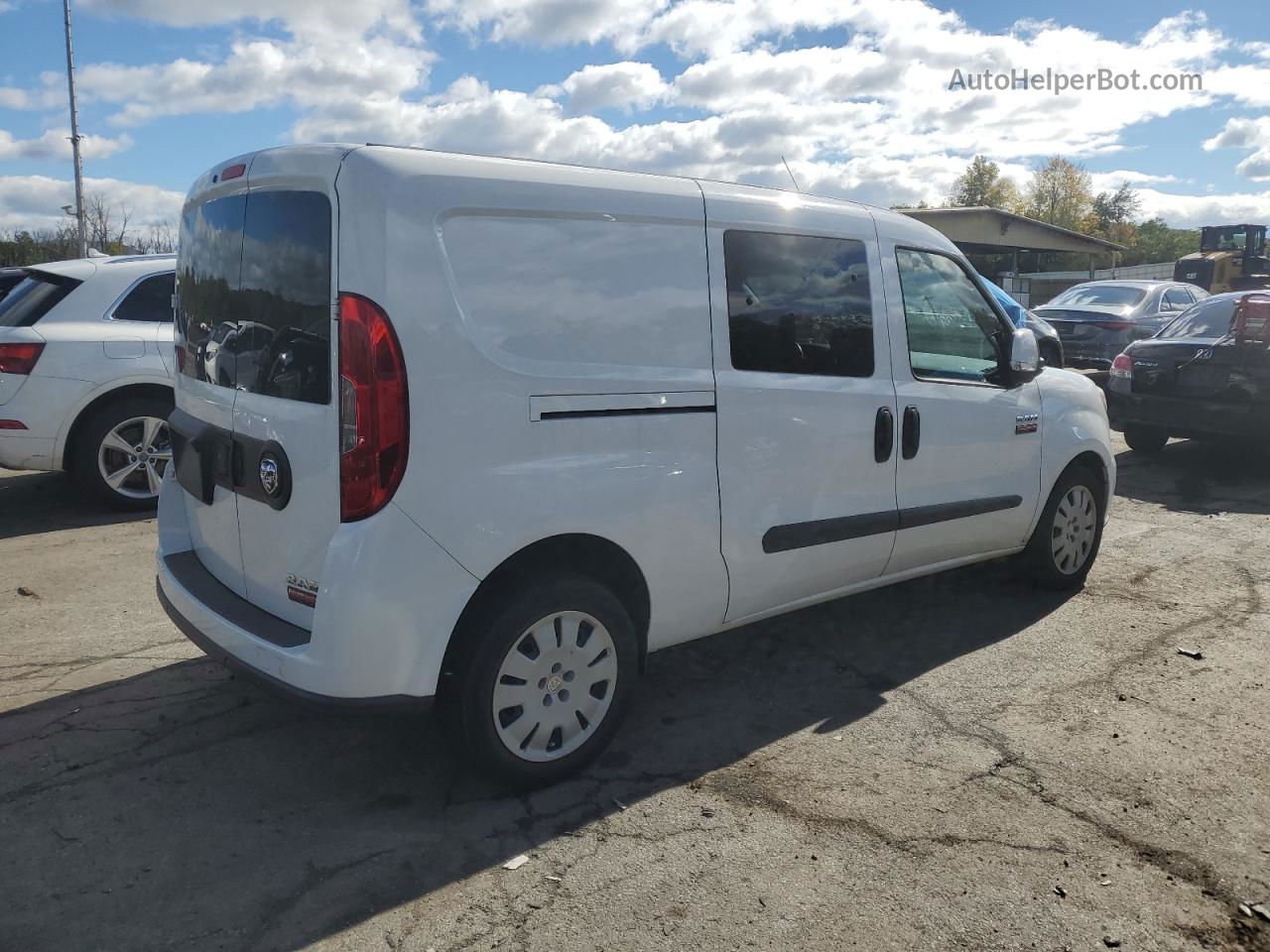 2017 Ram Promaster City Slt White vin: ZFBERFBBXH6D83814