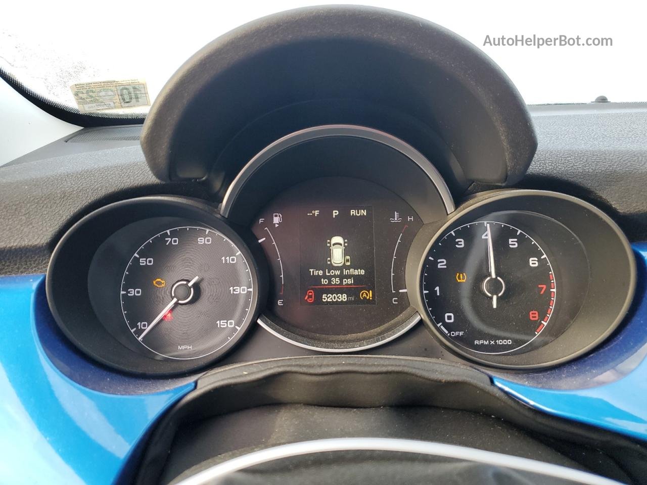 2019 Fiat 500x Trekking Синий vin: ZFBNFYB14KP780784