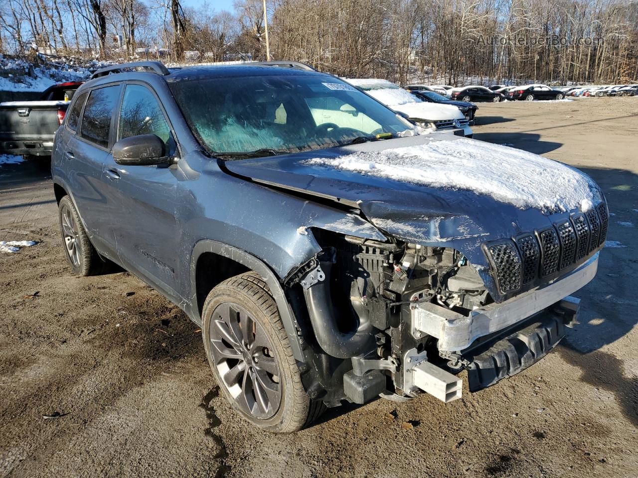 2021 Jeep Cherokee Latitude Lux Blue vin: 1C4PJMMX7MD135310