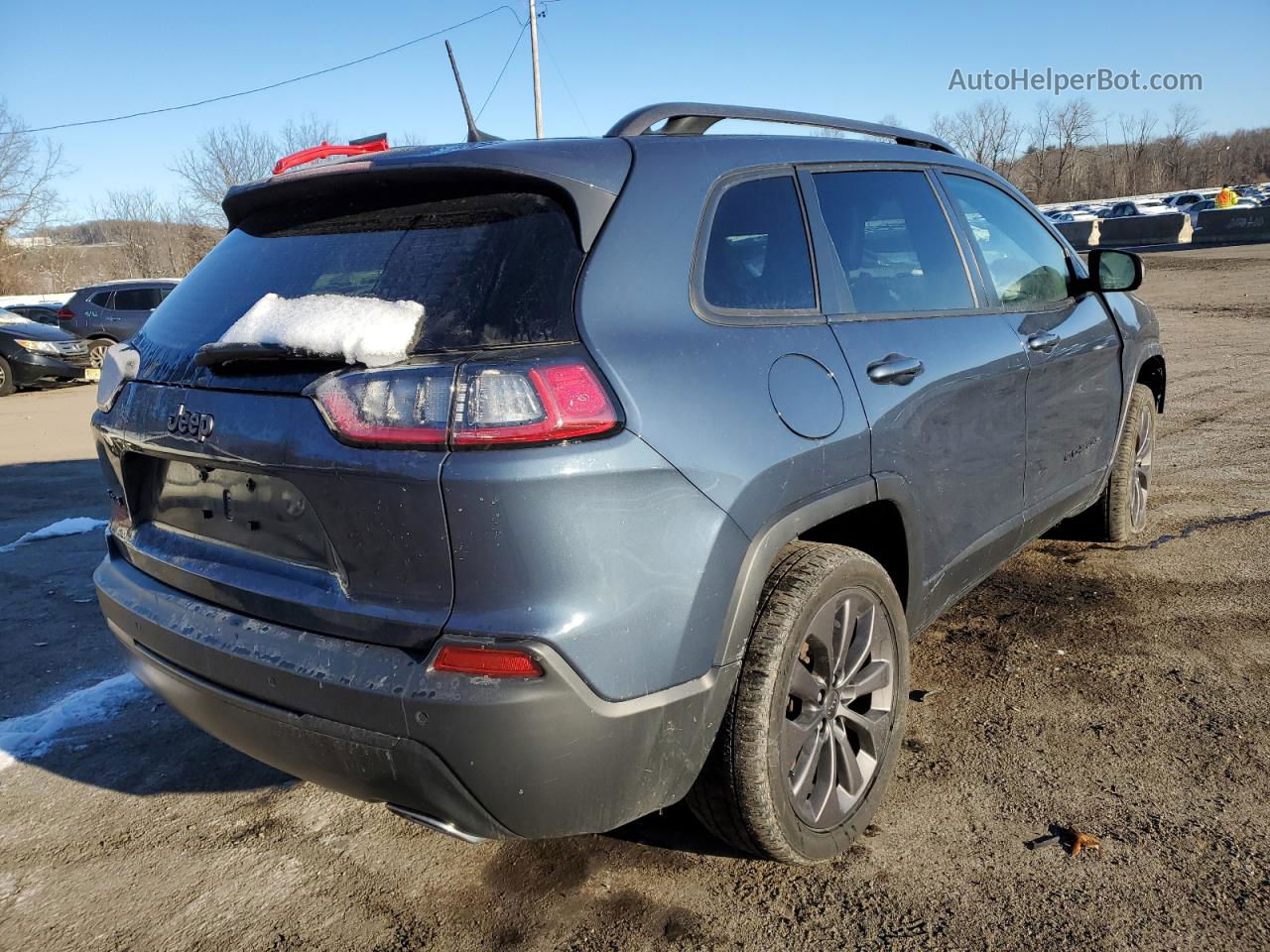 2021 Jeep Cherokee Latitude Lux Blue vin: 1C4PJMMX7MD135310