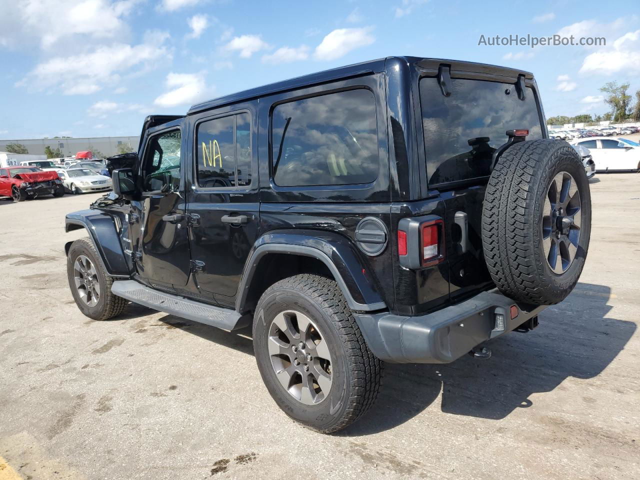 2019 Jeep Wrangler Unlimited Sahara Black vin: 1C4HJXEG2KW529982