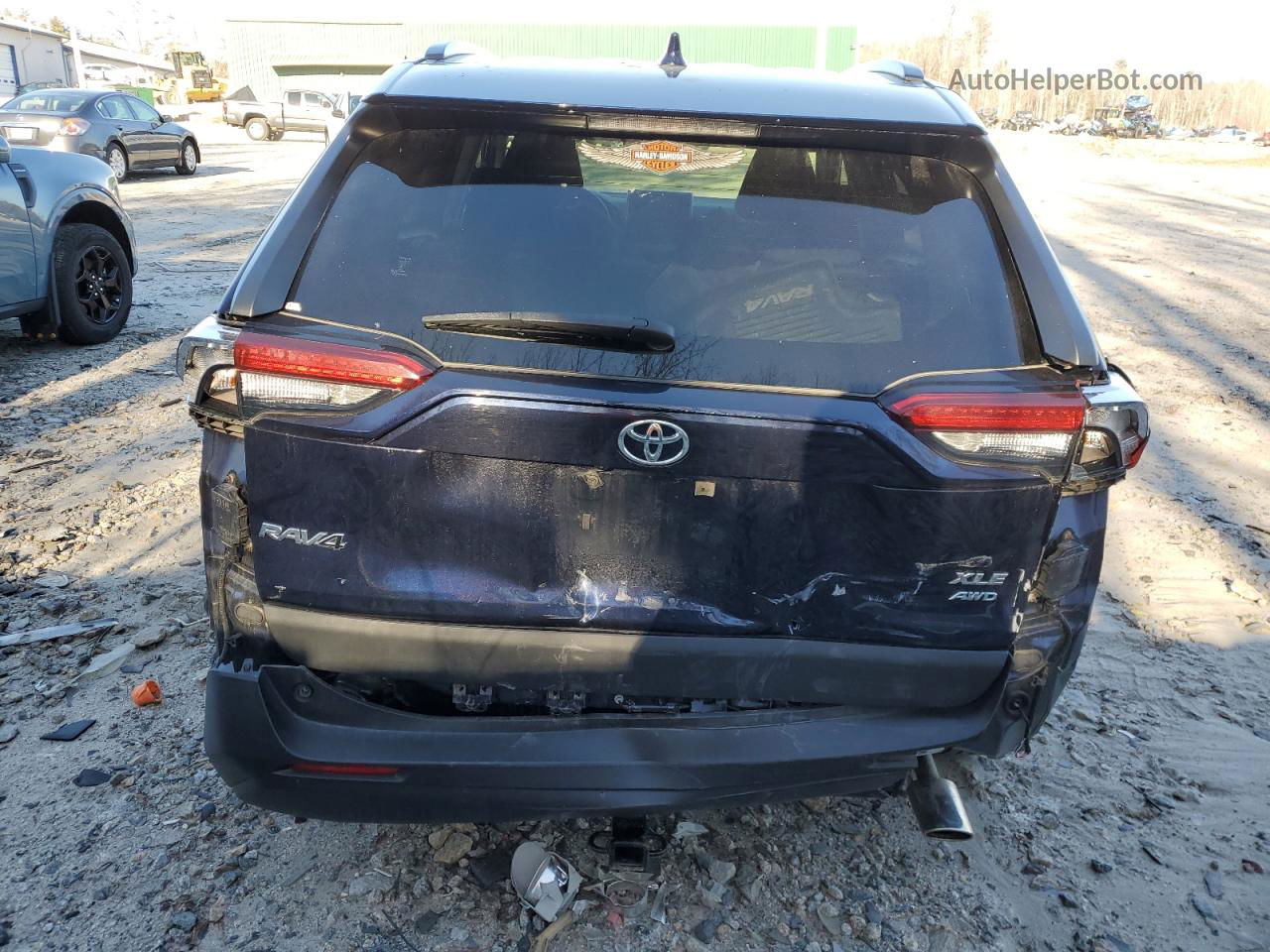 2019 Toyota Rav4 Xle Blue vin: JTMP1RFV0KD039203